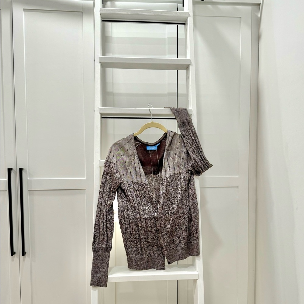 Light weight brown tones Vera Wang Cardigan.